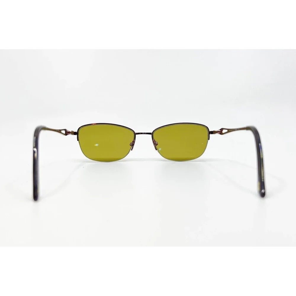 Linda Evans Eyeglasses Women Brown Metal 367 Designer 51-17-140